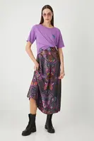 Bavlněné tričko Medicine dámské, fialová barva