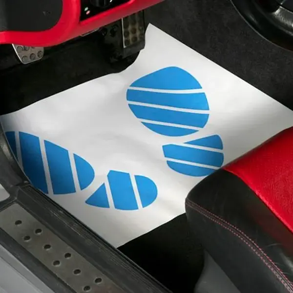 Serwo Ochranné koberečky SR Paperplast, 38 × 50 cm, role 500 ks