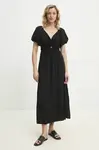 Šaty Answear.LAB černá barva, maxi