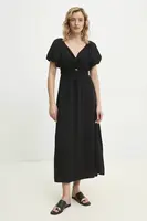 Šaty Answear.LAB černá barva, maxi