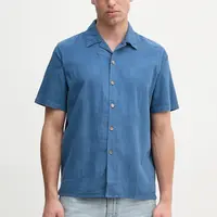 Bavlněná košile PS Paul Smith modrá barva, regular, s klasickým límcem, M2R.695U.P22251