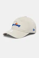 Bavlněná baseballová čepice New Era béžová barva, s aplikací, 60595355