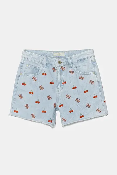 Dětské plavkové šortky Guess modrá barva, nastavitelný pas, J5GD10 D45E0