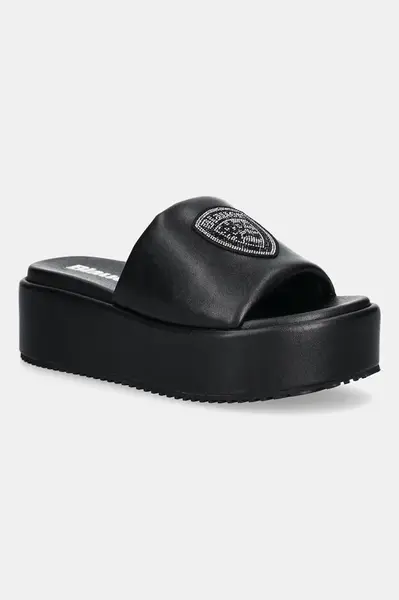 Pantofle Blauer OPAL dámské, černá barva, na platformě, S5OPAL03