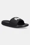 Pantofle Lacoste SERVE SLIDE 1.0 dámské, černá barva, na platformě, 49CFA0022