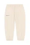 Kalhoty Pangaia KIDS' 365 MIDWEIGHT TRACK PANTS béžová barva, 10000280