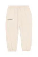 Kalhoty Pangaia KIDS' 365 MIDWEIGHT TRACK PANTS béžová barva, 10000280