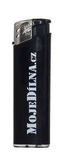 MDtools Zapalovač piezo, plnitelný, černý "MojeDílna.cz"
