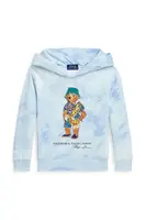 Dětská mikina Polo Ralph Lauren modrá barva, s kapucí, vzorovaná, 322978373001