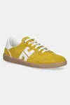 Kožené sneakers boty Elisabetta Franchi žlutá barva, SA51G51E2