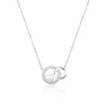 JwL Luxury Pearls Módní náhrdelník s pravou perlou a zirkony JL0751 (řetízek, přívěsek)