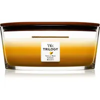 Woodwick Trilogy Café Sweets vonná svíčka s dřevěným knotem (hearthwick) 453.6 g