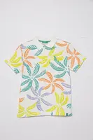 Dětská bavlněná polokošile United Colors of Benetton