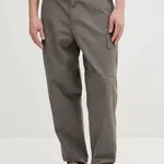 Bavlněné kalhoty Barbour Relaxed Fit Cargo pánské, zelená barva, ve střihu cargo, MTR0759