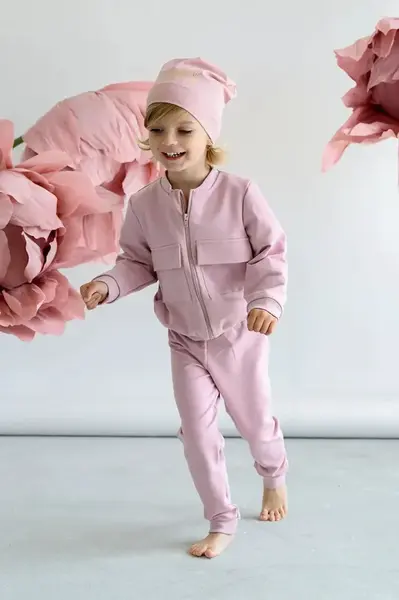 Dětská čepice Jamiks MIER růžová barva, z tenké pleteniny, JWH057