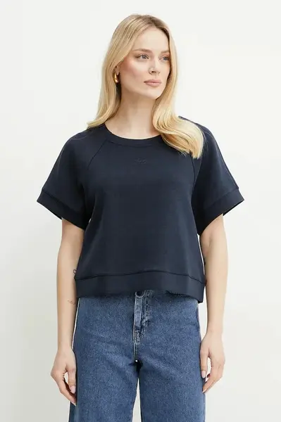 Tričko BOSS Orange tmavomodrá barva, 50541011