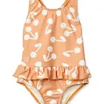 Jednodílné dětské plavky Liewood Amara Printed Swimsuit oranžová barva, LW19983