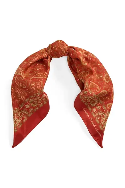 Šátek Lauren Ralph Lauren dámský, oranžová barva, 454980725