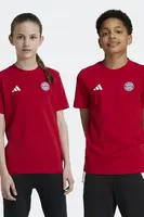Dětské bavlněné tričko adidas Performance FCK červená barva, s aplikací, IT4138