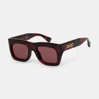Sluneční brýle Gucci vínová barva, GG1811S