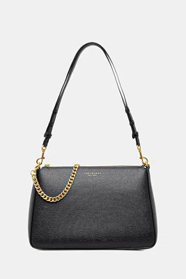 Kožená kabelka Tory Burch Perry černá barva, 175544-001