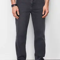 Trendyol Antracitové Baggy/ Rovné Džínsy z 90. rokov Voľné Džínsy