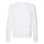 Pánska biela mikina Lightweight Raglan Sweat Fruit of the Loom