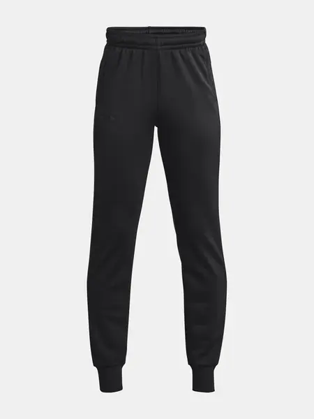 Červené chlapčenské športové tepláky Under Armour UA Armour Fleece Joggers