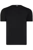 T8569 DEWBERRY BIKE COLLAR MEN'S T-SHIRT-PLAIN BLACK