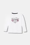 Detská bavlnená košeľa s dlhým rukávom Guess