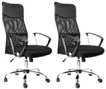 MERCURY 2PACK kancelárska stolička Alberta čierna (2 ks)