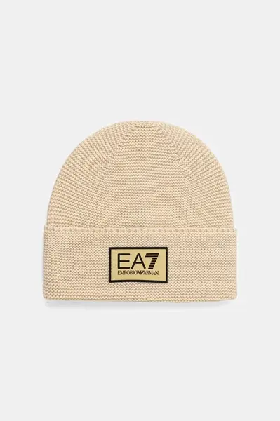 Čiapka s prímesou vlny EA7 Emporio Armani
