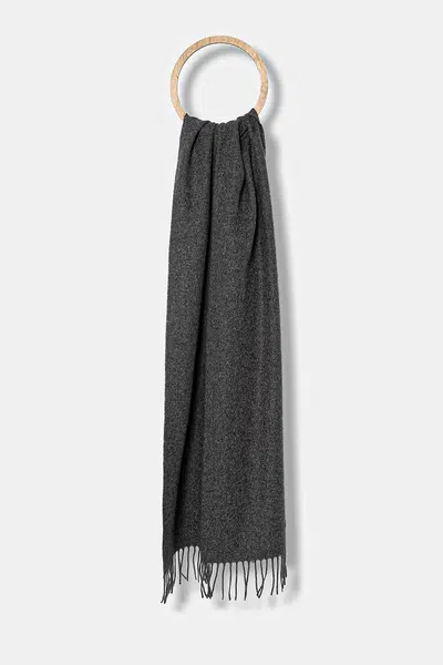 Vlnený šál Weekend Max Mara SCOGLIO šedá farba, jednofarebný, 2525546105600