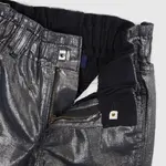 Šedé dievčenské metalické mom fit rifle GAP