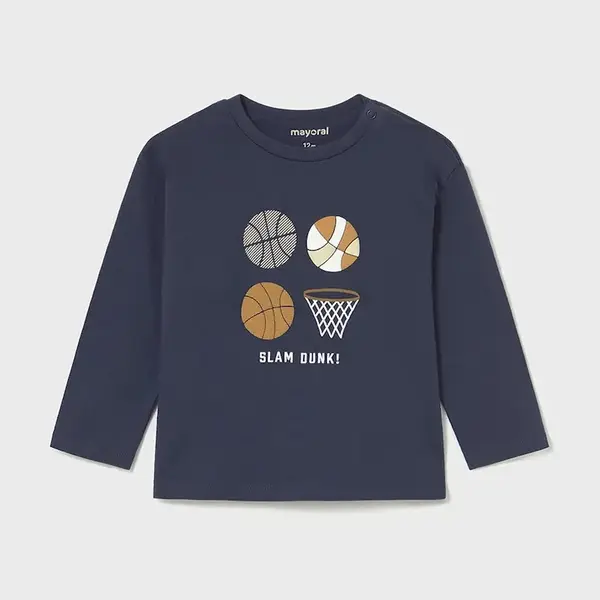 Bavlnené tričko s dlhým rukávom Mayoral