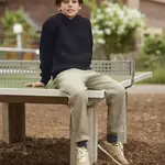 Black children's hoodie Authentic Russell