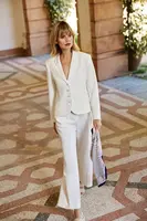 Marisse Women's Jacket L-Mr-4607 Off White