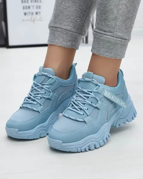 Resti Blue women's sneaker sports shoes Evilpo- Footwear
