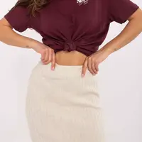 Skirt-D93020M50243A1-light beige