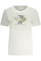 Biele dámske tričko s krátkym rukávom