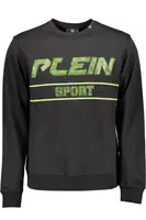 PLEIN SPORT SWEATSHIRT WITHOUT ZIP MAN BLACK