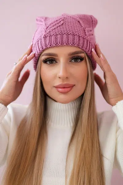 Kesi Dámska čiapka Majka K376 tmavo ružová