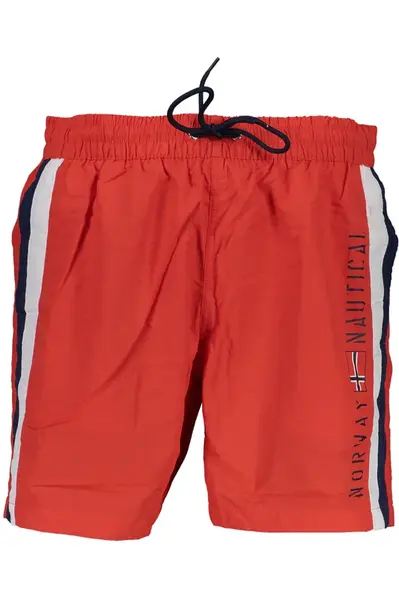 Červené pánske kúpacie kraťasy