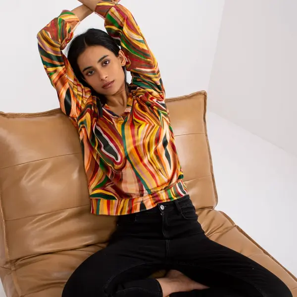 Blouse-DHJ-BZ-6033.21P-dark yellow