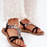 Ploché Dámske Sandále S Dekoráciami Artiker