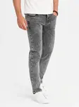 Ombre Men's classic washed REGULAR FIT jeans - gray