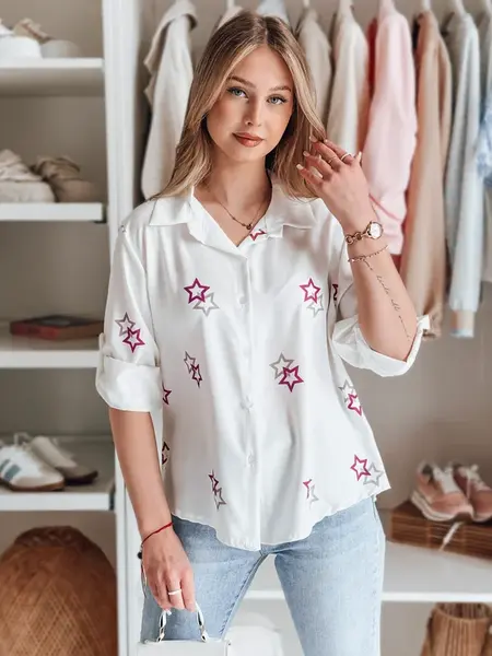 Dámska oversize košeľa s hviezdičkami ASTROWIA