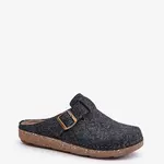 Men's slippers with buckle profilactic slippers Inblu graphite