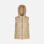 Beige women's down vest Geox Jaysen - Women's