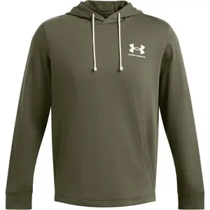 Under Armour RIVAL TERRY Pánská mikina, khaki, velikost